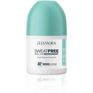 Eliamora Huidverzorging - Zweetvrije- en geurpreventieve Roll-On Deodorant 48 uur Unisex - Verlichting en frisheid - Effectief blekend & Veganistisch - 50 ml