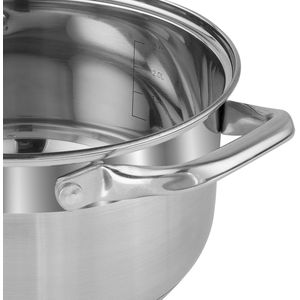 Resto - Libra Kookpan - Kookpan - Braadpan - RVS 3,6 liter - Inductie