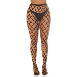 Panty in visnet vorm met grote gaten