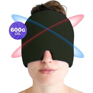 Ryce® Migraine Muts - Masker - Extra Dik 600G - Hoofdpijn - Warmte & Koude Therapie - Hot Cold Pack - Donkergroen