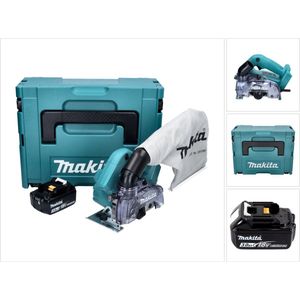 Makita DCC 500 F1J accu-diamantslijper 18 V 125 mm borstelloos + 1x accu 3.0 Ah + Makpac - zonder lader