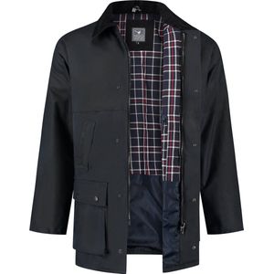 MGO British Wax Jacket Men Navy S