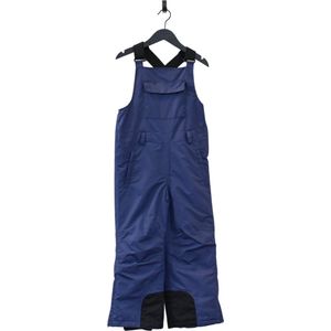 Ducksday - skibroek met bretellen - voor kinderen - waterdicht - unisex - donkerblauw -maat 122/128