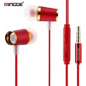 M21 High Bass In-Ear Oordopjes met 3.5mm Jack Oortjes vooriPhone / Samsung Galaxy / Huawei - rood