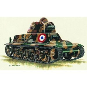 Frankrijk 39H Tank SA 18 37mm Kanon