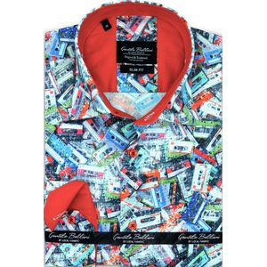 Mannen Blouse - Slim Fit - Strijkvrije Heren Overhemd met Lange Mouwen
