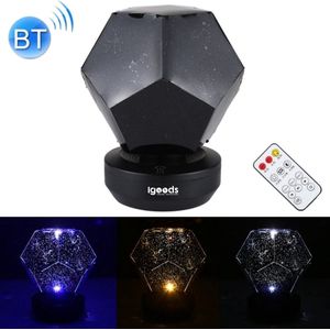 Igoods Sterrenhemel Projectie Lamp - Thuis Planetarium Projector - Nachtlampje met USB - Sterrenhemel Feestverlichting voor Slaapkamer/Spelkamers/Thuisbioscoop/Nachtverlichting Sfeer - Zwart