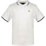 North Sails Collar W Striped In Contrast Korte Mouw Poloshirt