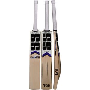 SS Ton Master Cricket Bat (Beige, Maat: 4) | Materiaal: Kasjmierwilg | Dikke en Stevige Randen | Gebogen Lemmet | Hoogwaardige Grip | Bat voor Jongens | Lichtgewicht | Leeftijdsgroep: 7-8 jaar