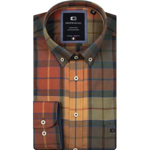 Giordano - Brando - Heren - Overhemd - Regular fit - Geruit - Rood - 527307-30