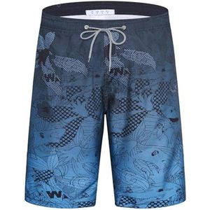 Heren Zwemshort Sneldrogend met Mesh Voering - Hawaiian Print - Zomer Strand Shorts - Comfortabele en Ademend - Perfect voor Vakantie
