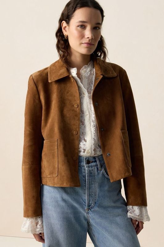 Bruin suède jack