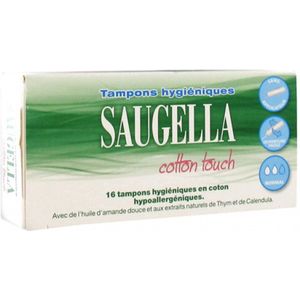 Saugella Cotton Touch 16 Regelmatige Hygiënische Tampons