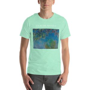 Famous Piece - Kunst T-shirt - Claude Monet 'Wisteria' - Unisex - Mint - L