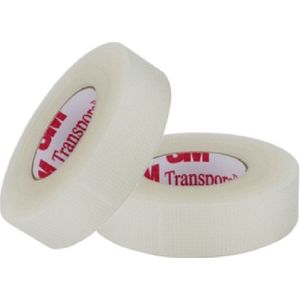 3M tape, Chirurgische Transpore tape 1,25cm breed, huidvriendelijk, hypoallergeen, orginele tape