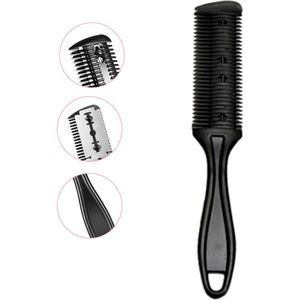Trimkam Cabantis-Haar scheermes-Styling Tool-Kapper Kam-Haar Kam-Barbier-Inclusief scheermes-Zwart