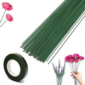 50 stuks groene bloemendraad 30 cm voor bloemisten