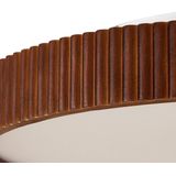 Lindby - Velua - LED-plafondlamp - Donker Hout - Dimbaar - Modern