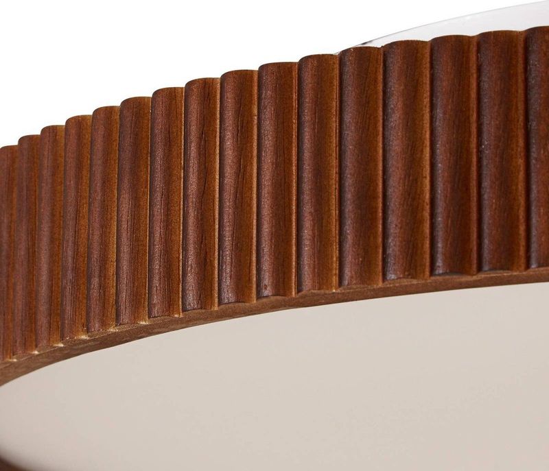 Lindby - Velua - LED-plafondlamp - Donker Hout - Dimbaar - Modern