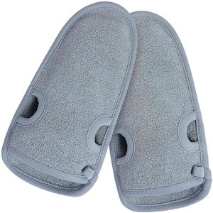 Exfoliërende handschoenen - biologisch katoen - set van 4