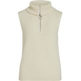 Vila Trui Viril Half Zipper Knit Vest Noos 14084214 Birch Dames Maat - L