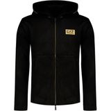 Emporio Armani EA7 - Zip Hoodie - Zwart - Heren - Polyester
