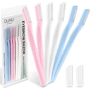 Wenkbrauw Scheermesjes 6 Stuks voor Gezichts- en Lichaamshaartjes - Exfoliërende Tool voor Vrouwen en Mannen