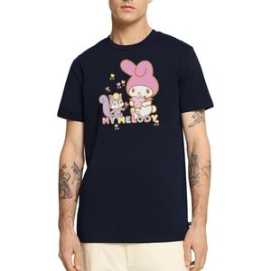 My Melody Plukt Hartbloemen Met Risu Premium T Shirt Heren