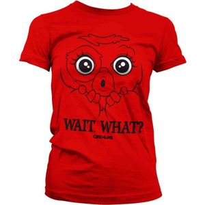 Gremlins Dames Tshirt -S- Wait. What? Rood