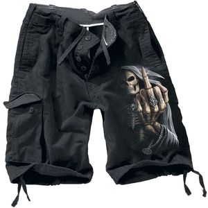 Spiral Bone Finger Heren Shorts - zwart - L