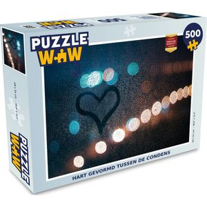 Puzzel Hartje - Condens - Licht - Legpuzzel - Puzzel 500 stukjes