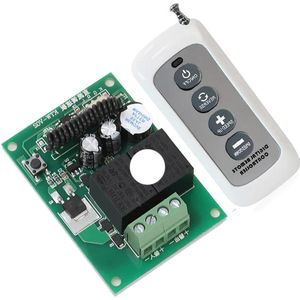 12V-24V-30V DC Motor Speed Controller Wireless Remote Control Switch - Rotary Switch - Speed Increase/Decrease Receiver