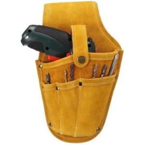 Boormachine houder voor aan gereedschapriem / gereedschapsgordel - leer / Stevige lederen houder voor boormachine