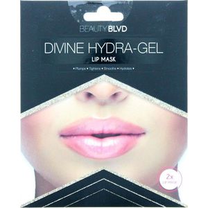 Beauty Blvd Divine Hydra-gel Gold Radiance Lip Mask 2pc