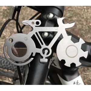 Scoby - Fiets Multitool - Fietsgereedschap - Survival Tool - Stainless Steel - Compact - RVS