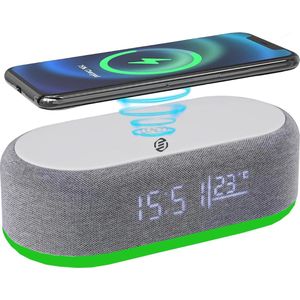 Equivera - Wekkerradio - Klokradio - DAB - Met Draadloze Oplaadfunctie - Multifunctioneel