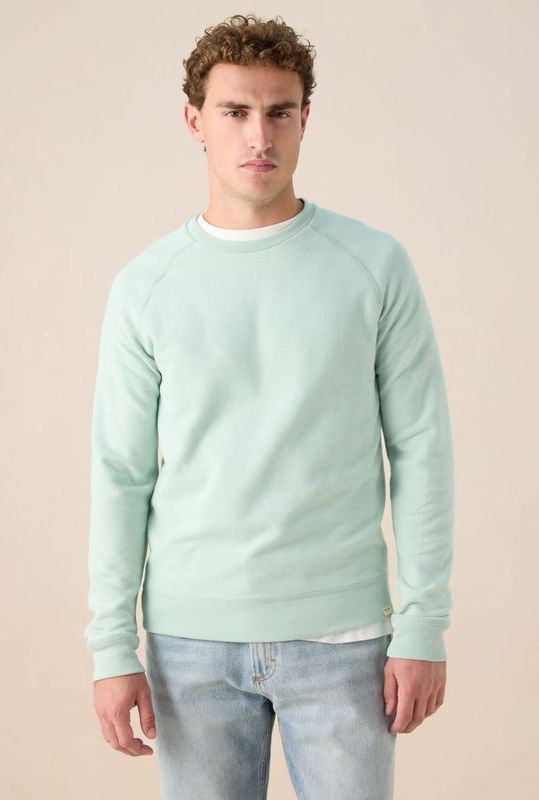 Sissy-Boy - Lichtgroene Sweater - Lange Mouwen - Hoge Ronde Halslijn