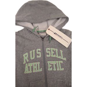 RUSSELL ATHLETIC/ KIDS/HOODY/GREEN APPICATION/ ZIPPER / 116