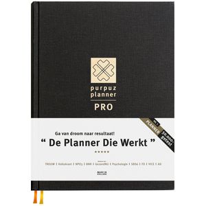 Purpuz Planner PRO Weekplanner - Agenda - Ongedateerd - 24 weken - Doelen Planner - Stop Dromen, Start Doen.