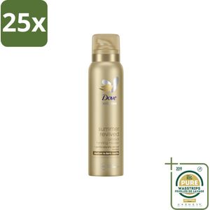 25 x Dove – Bodymousse – Summer Revived Medium-Dark – 150 ml - Grootverpakking - Zelfbruinende Bodymousse - Natuurlijke Teint - Zomerse Teint - Huid Verzorging - Huid Hyderatatie