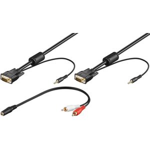 Wentronic - VGA (D-Sub);Jack (3.5mm) naar VGA (D-Sub);Jack (3.5mm) - 5 m