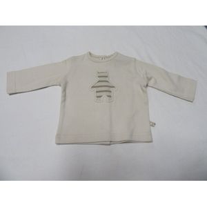 Noukie's jongens, t-shirt lange mouw , beige , 1 maand 56