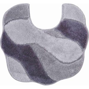 Ultrazachte en absorberende antislip badmat met 5 jaar garantie, 55x50 cm in het grijs