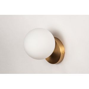 Lumidora Wandlamp 74258 - Voor binnen - GIO - G9 - Goud - Messing (kleur) - Metaal - Badkamerlamp