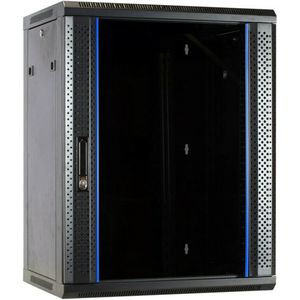 DSIT 15U wandkast met glazen deur 600x600x770mm (BxDxH) - serverbehuizing - serverrack - serverkast - 19 inch