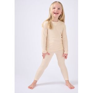 Damart - T-shirt fleece Thermolactyl Sensitive - Kinderen - Beige - 12 JAAR