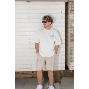 Off The Pitch - Club Smart Shorts - Sand - Cargobroeken