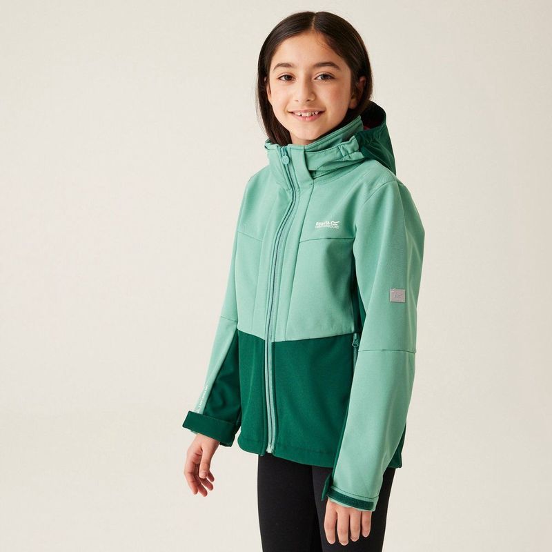 Softshell Jack Kinderen Waterdicht Winddicht Ademend Afneembare Capuchon