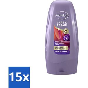 Andrélon - Care & Repair - Conditioner - Voor Beschadigd Haar - 250 ml - Bulkverpakking - 15 stuks