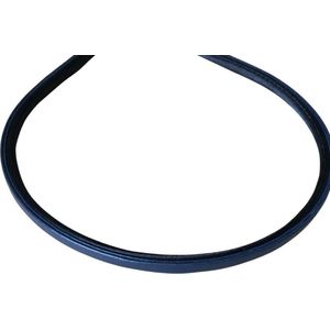 Diadeem-blauw-leer-haarband-4.5 mm-Charme Bijoux